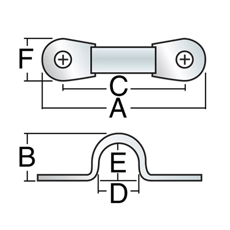 Eyestrap 38mm Standard Eyestrap – Set of 2
