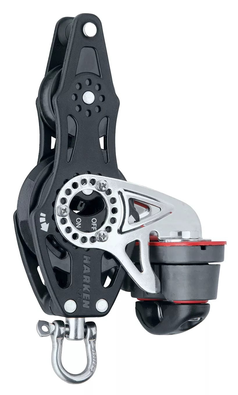 Fiddle Ratchet Block 57mm Fiddle Ratchet Block — Swivel, Becket, Cam Cleat