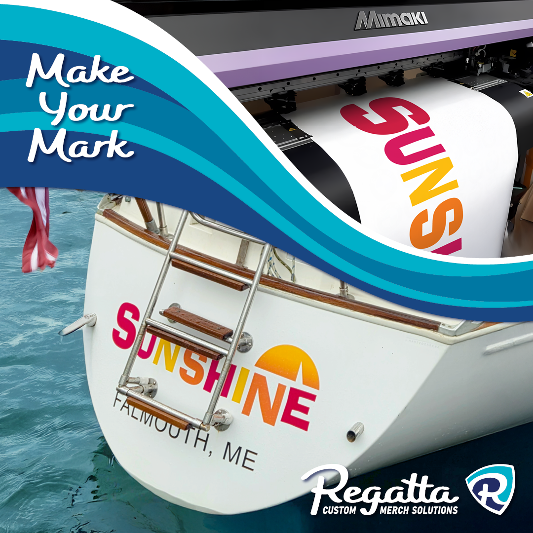 Custom Boat Decal, Premium Personalized Vinyl by Regatta