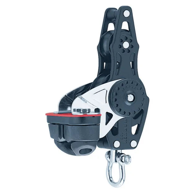 Harken 75mm Fiddle Block - Swivel, Becket, Cam Cleat
