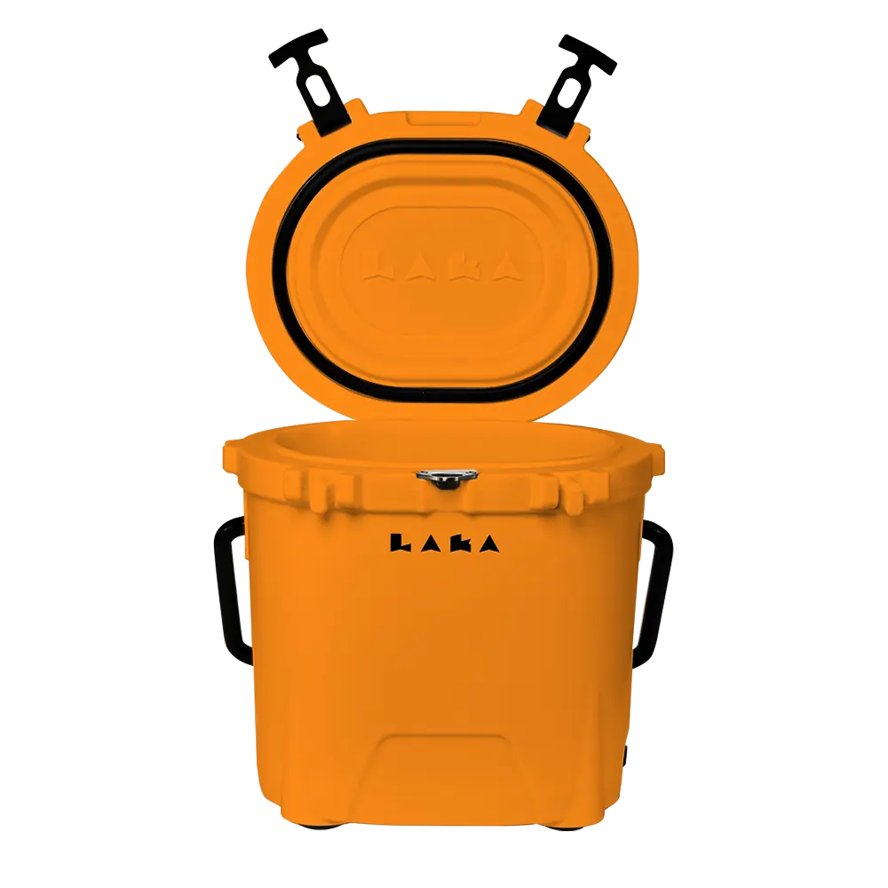 LAKA 20 Qt rotomolded hard cooler in compact design ORANGE