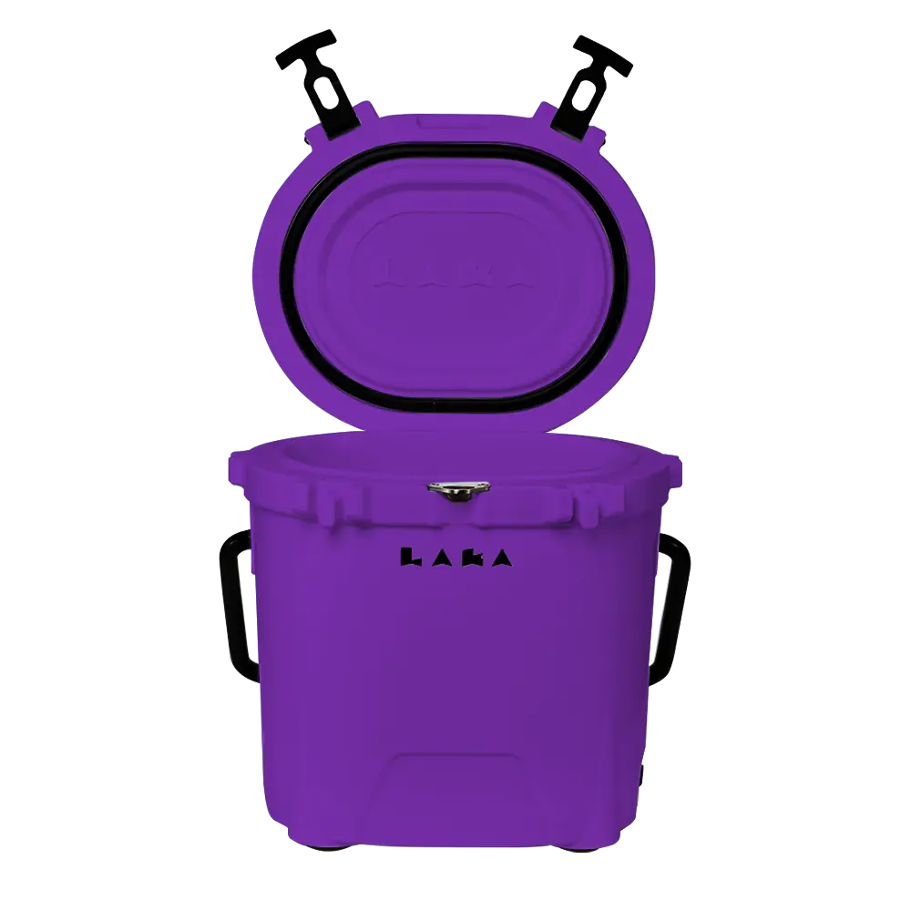 LAKA 20 Qt rotomolded hard cooler in compact design PURPLE