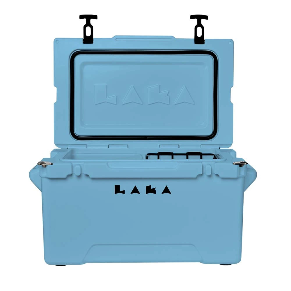 LAKA 45 Qt hard-sided cooler in durable rotomolded construction in blue color