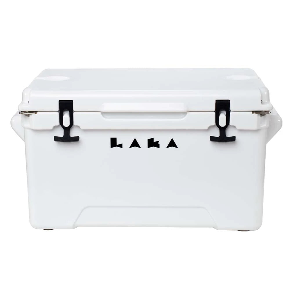 LAKA 45 Qt hard-sided cooler in durable rotomolded construction with close lid