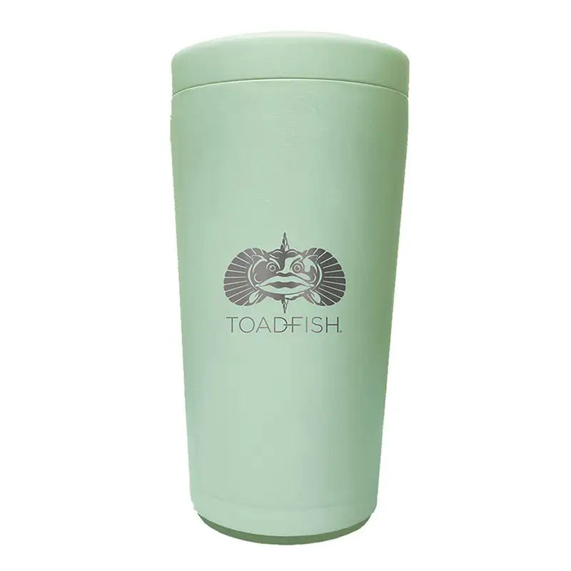 Toadfish Non-Tipping Can Cooler 2.0 with universal design SEAGRASS