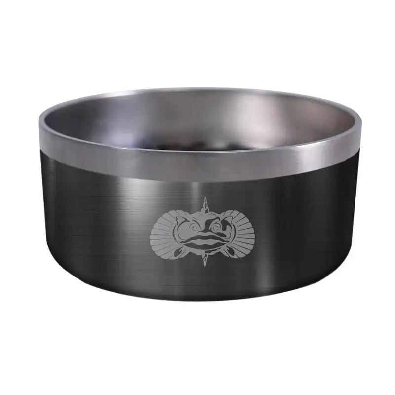 Toadfish non-tipping dog bowl in graphite color