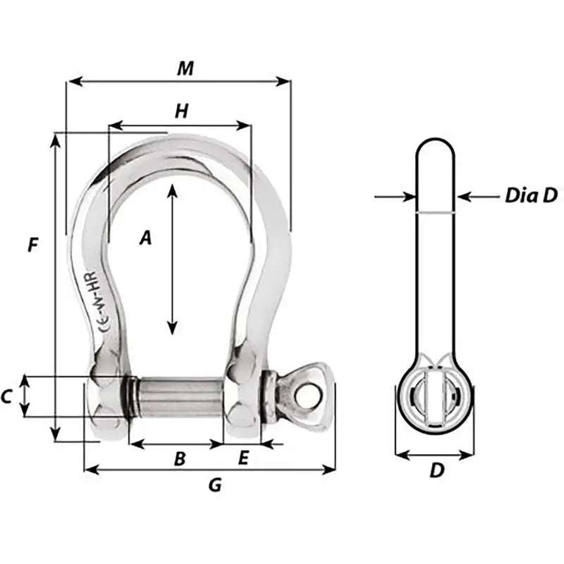 WichardHRBowShackle-14mmDiameter-3564_2