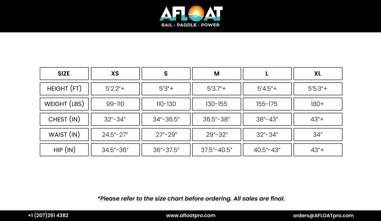 Zhik_AFLOAT_sizing_chart_Skiffsuit