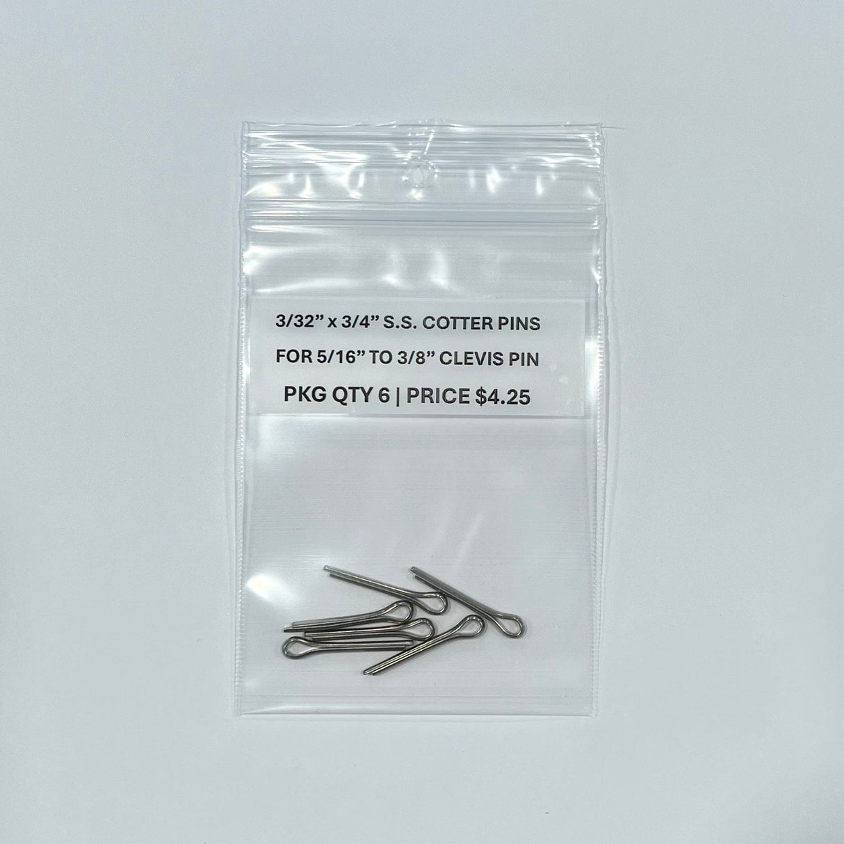 Lines & Rigging COTTER PINS—C-3-3 FOR 3/32" X 3/4"