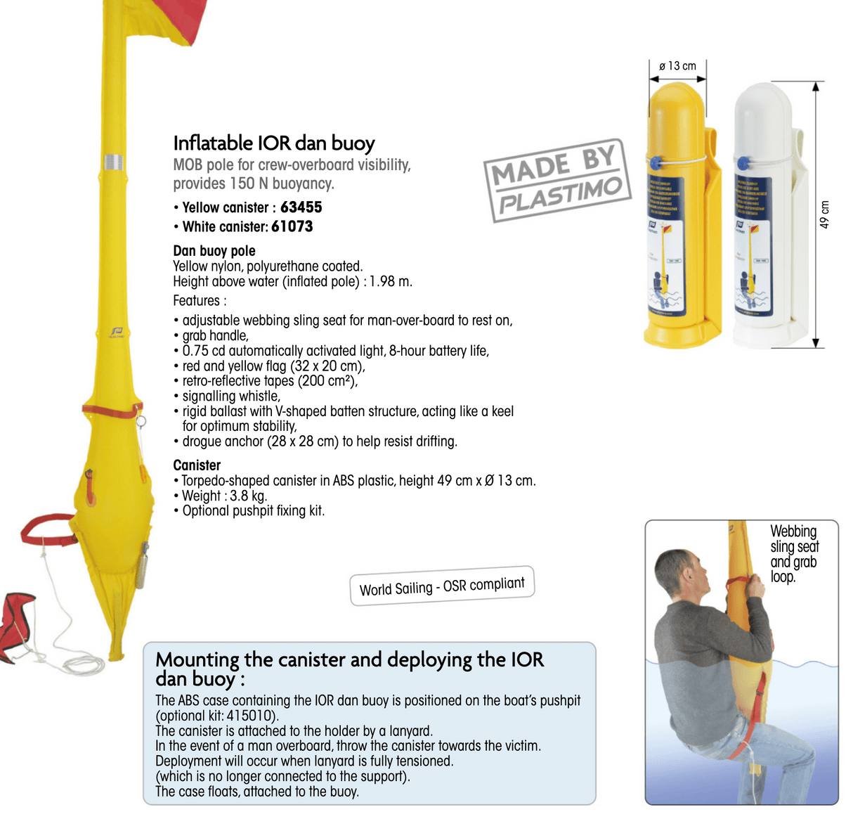 Rescue Sling Inflatable Danbuoy