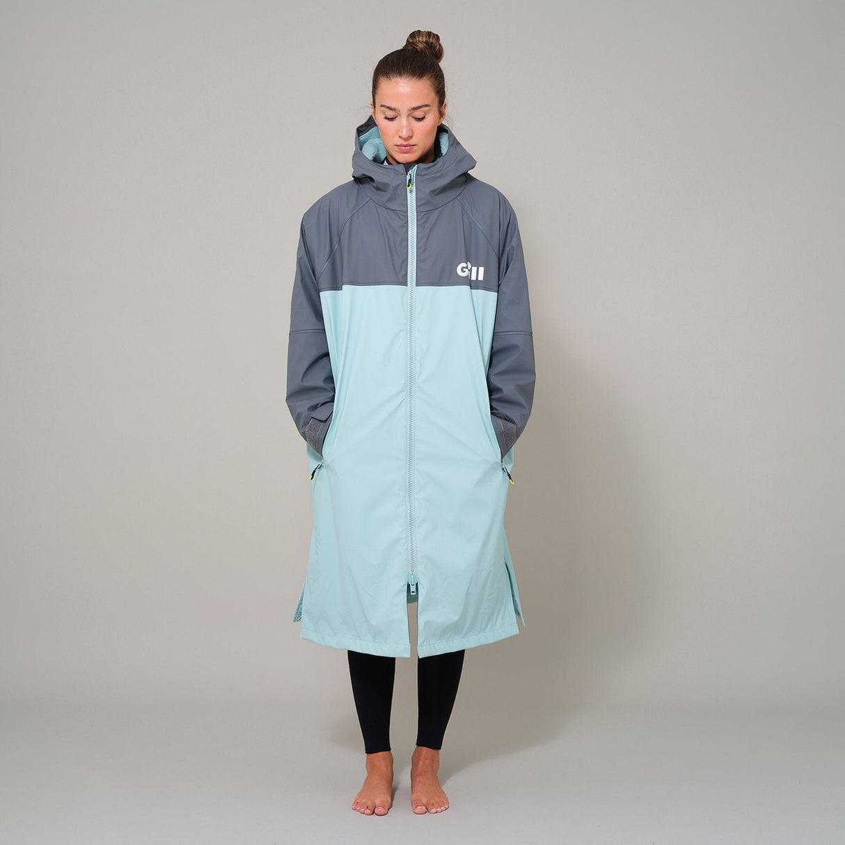 Parka M / Ash/Eggshell Aqua Parka