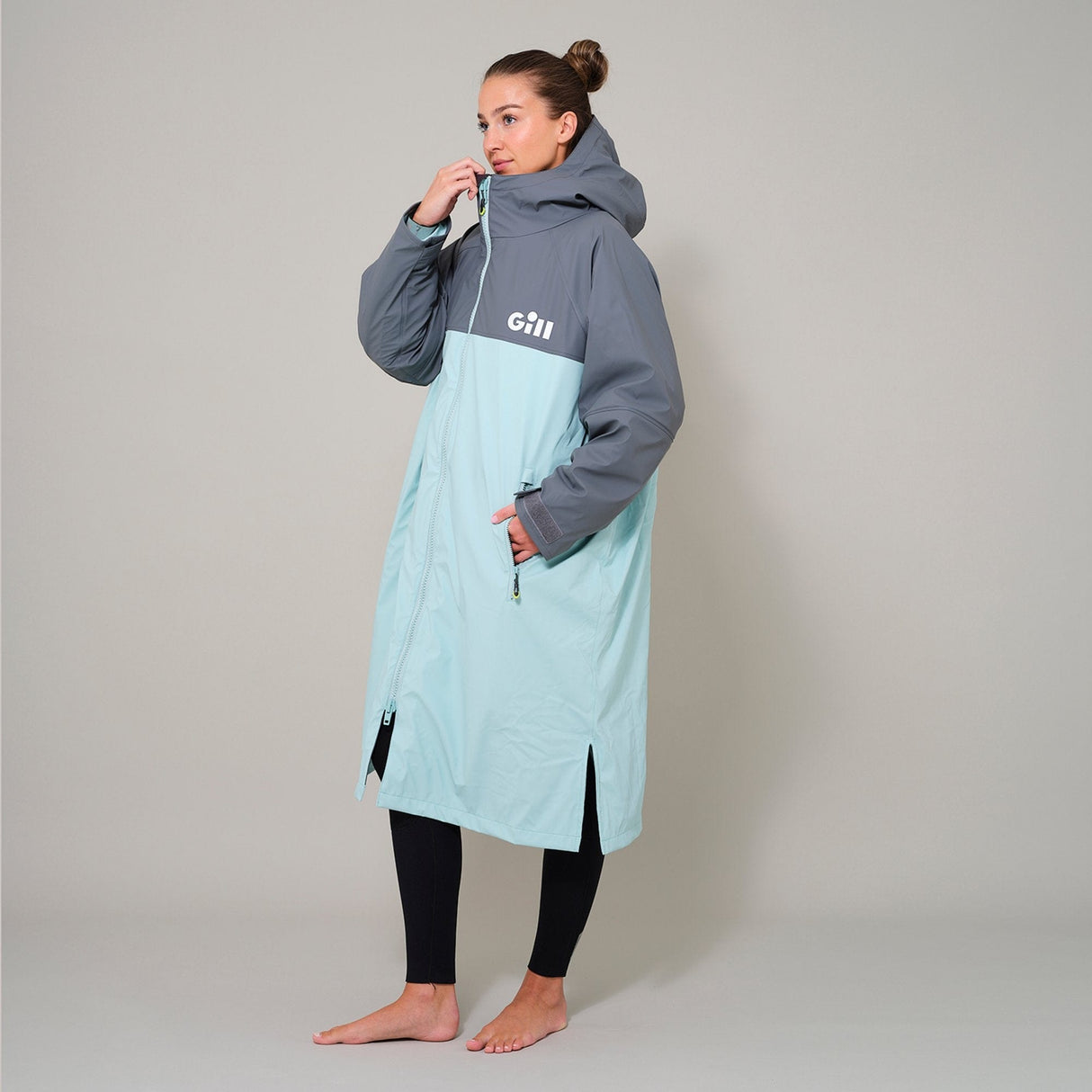 Parka M / Ash/Eggshell Aqua Parka