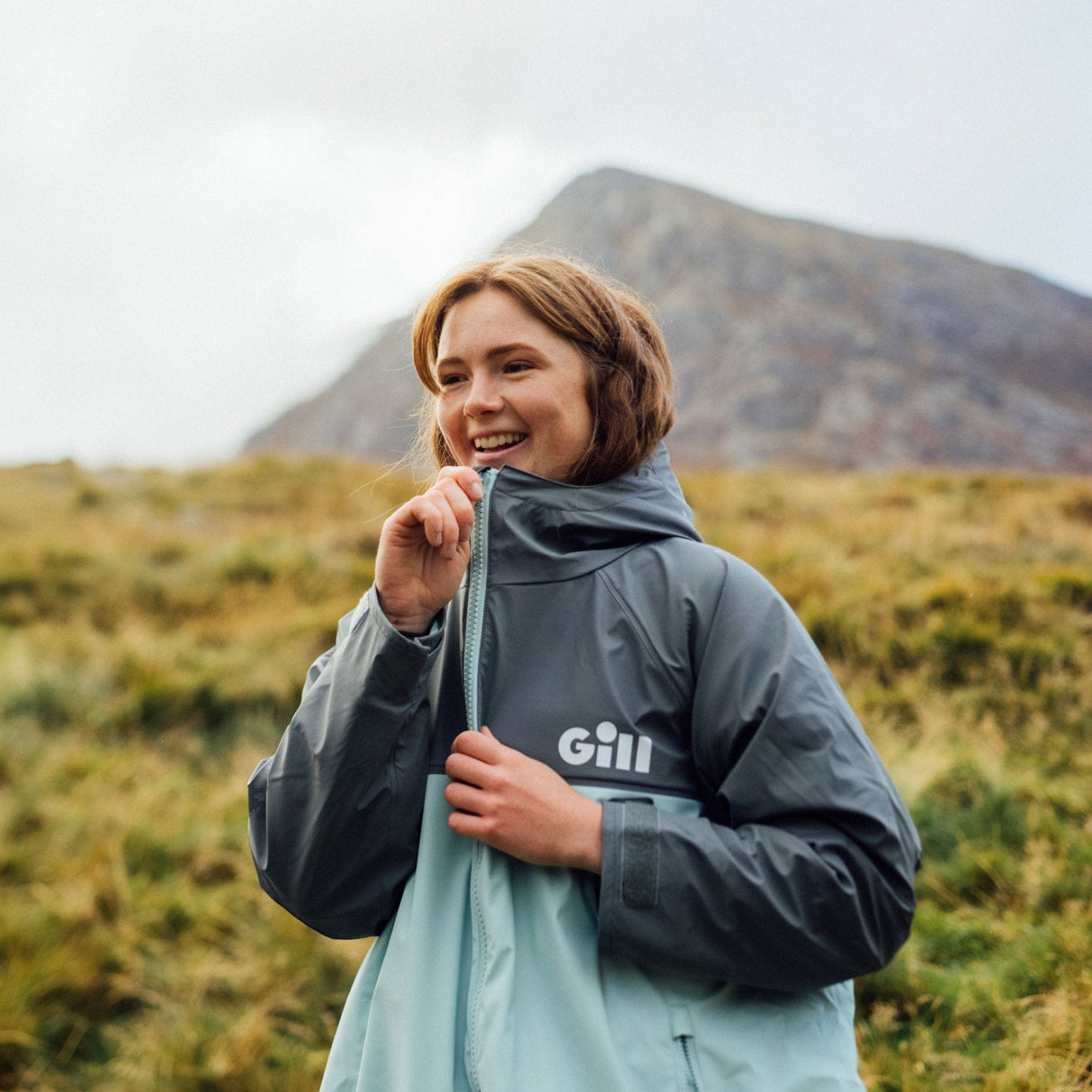 Parka M / Ash/Eggshell Aqua Parka