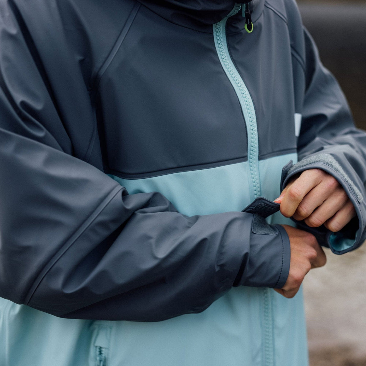 Parka M / Ash/Eggshell Aqua Parka