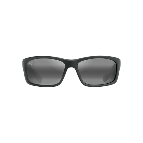 Sunglasses Matte Soft Black with White and Blue KANAIO COAST