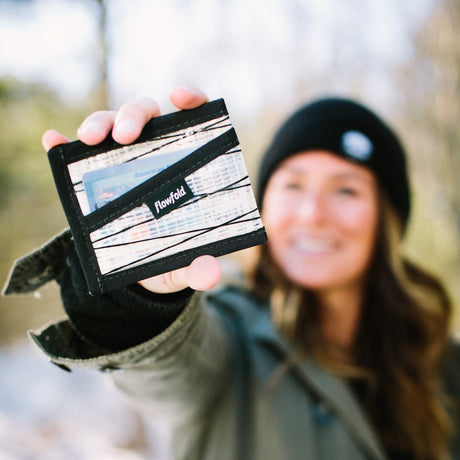 Three Pocket Wallet Recycled Sailcloth Craftsman - Three Pocket Wallet