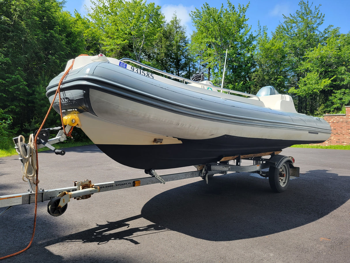 2007 15' AB DLX Hard Bottom Inflatable Power Boat - Used