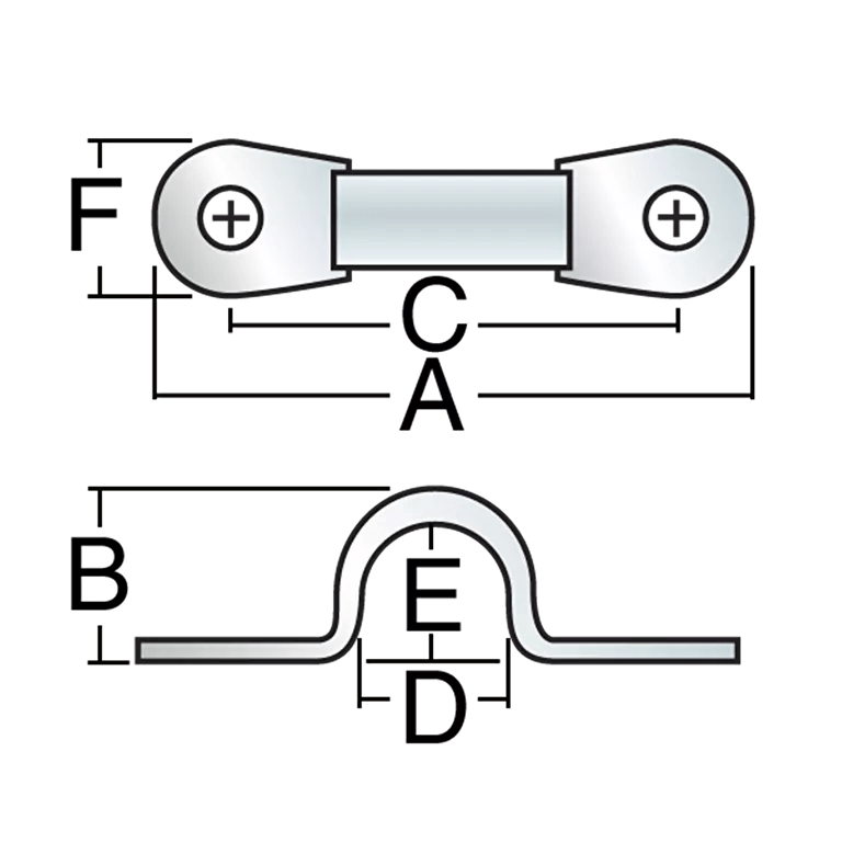 Eyestrap 38mm Standard Eyestrap – Set of 2