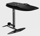 4'4" Lift5 Pro eFoil in Carbon Black, displayed on water at AFLOAT Watersports, highlighting its modern design and sleek performance.