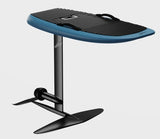 4'4" Lift5 Pro eFoil in Steel Blue, displayed on water at AFLOAT Watersports, showcasing sleek design and performance.