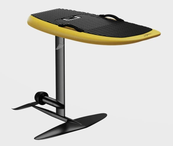 4'4" Lift5 Pro eFoil in Sun Kissed, soaring across the water at AFLOAT Watersports, crafted for high-performance electric foiling adventures.