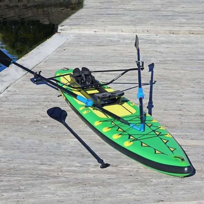 Oar Board Adventure Row 13' 4" SUP Standup Paddle Board Rower Combo Package - Used