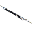 Black Davis Shockles LineSnubber for absorbing shock on dock and mooring lines