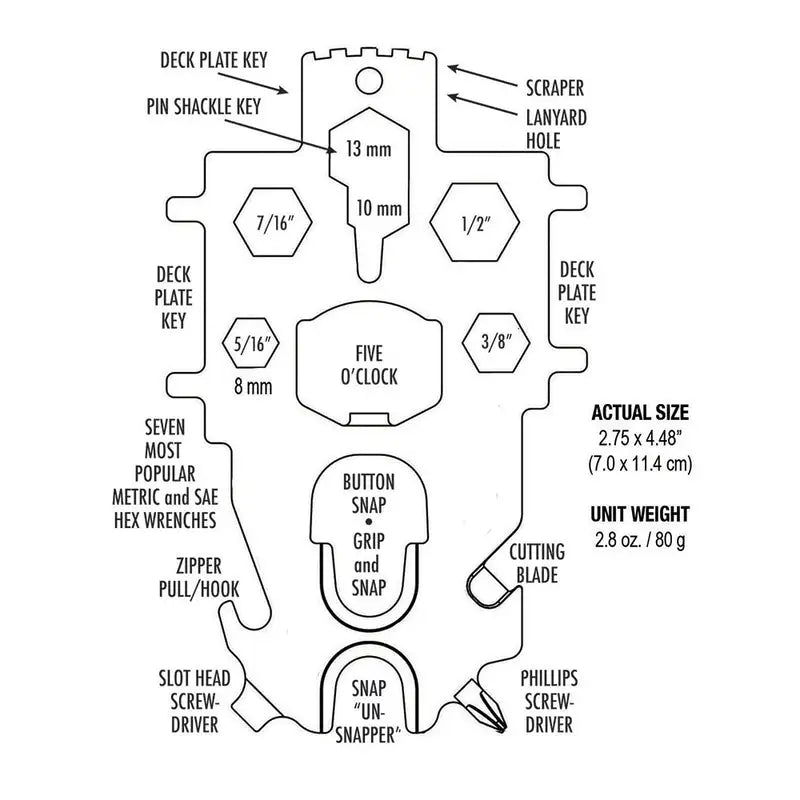 Davis Multi-Key in use adjusting fasteners on sailboat hardware