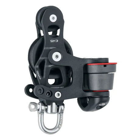 Harken45mmSingleAluminumElementFiddleBlockwSwivel150CamCleat