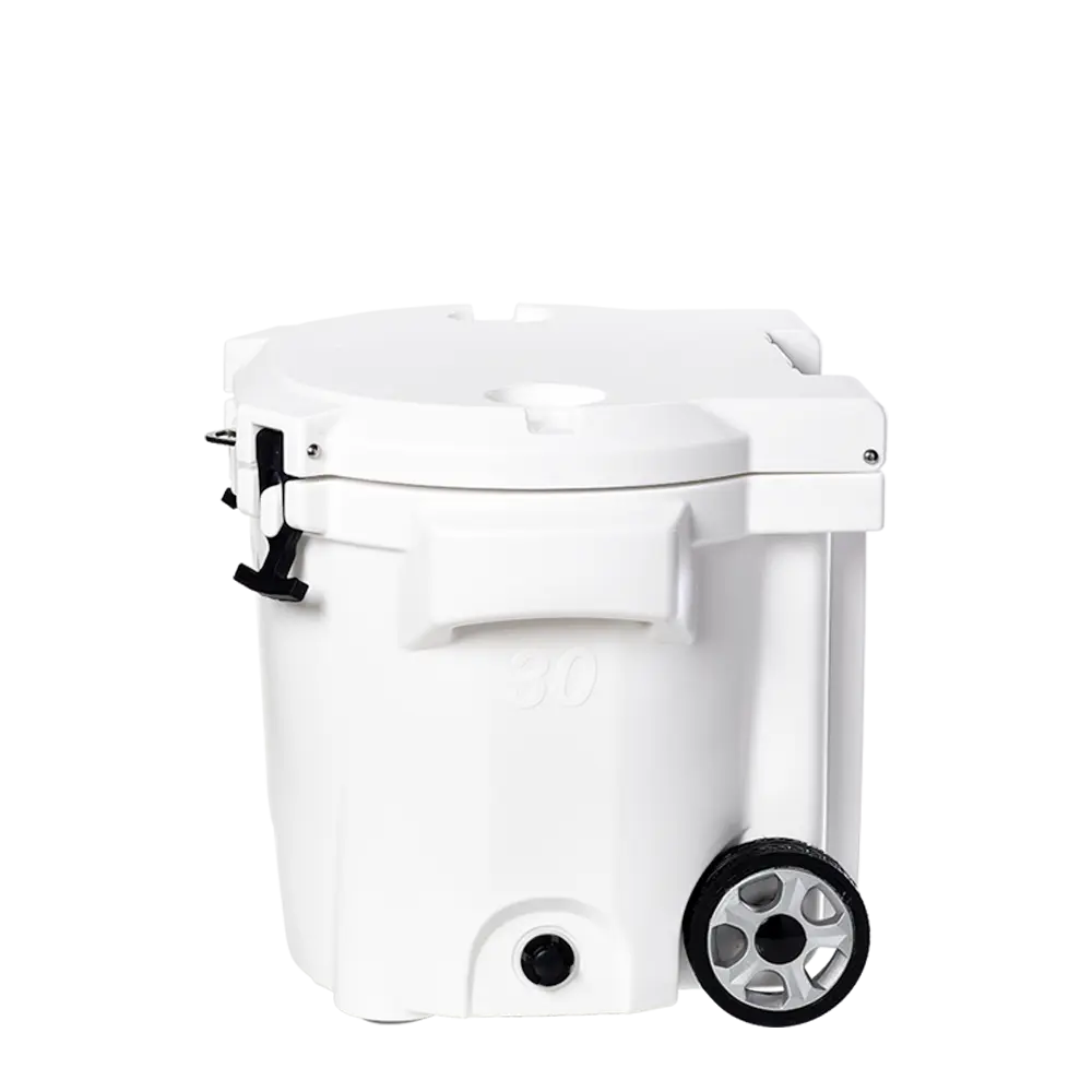 LAKA Coolers 30 Qt Cooler w/Telescoping Handle Wheels