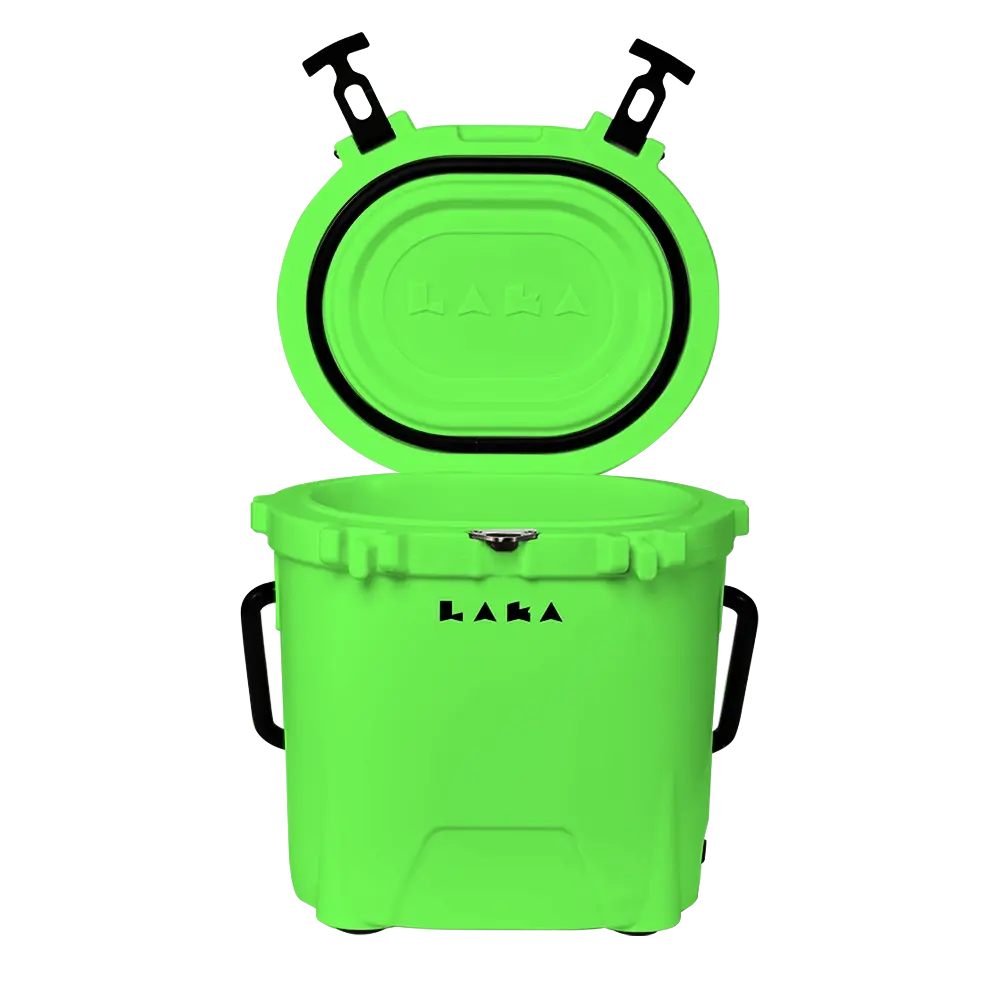 LAKA 20 Qt rotomolded hard cooler in compact design LIME GREEN