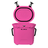 LAKA 20 Qt rotomolded hard cooler in compact design PINK