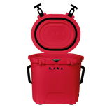 LAKA 20 Qt rotomolded hard cooler in compact design RED