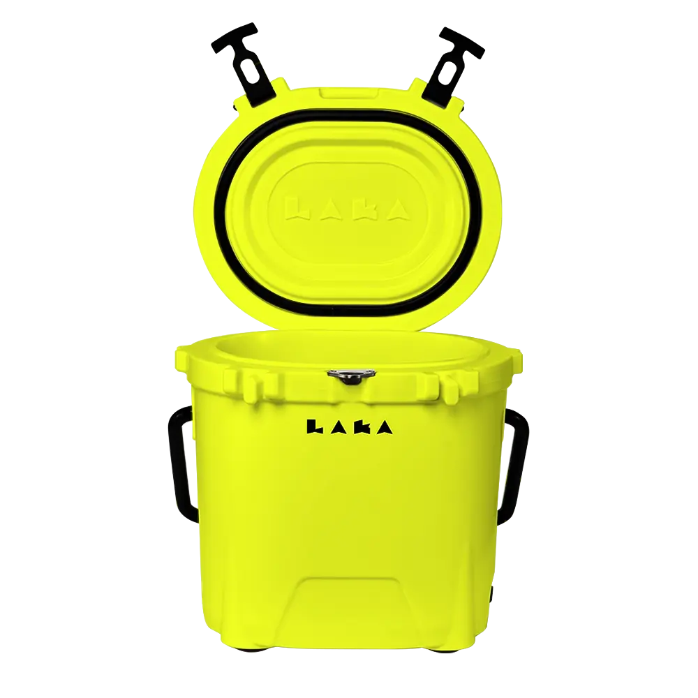 LAKA 20 Qt rotomolded hard cooler in compact design YELLOW