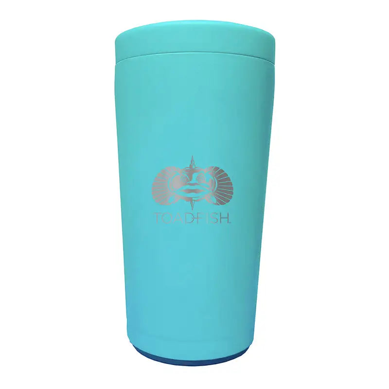 Toadfish Non-Tipping Can Cooler 2.0 with universal design TEAL