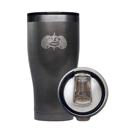 Toadfish non-tipping 20oz tumbler with insulated stainless steel body and lid GRAPHITE