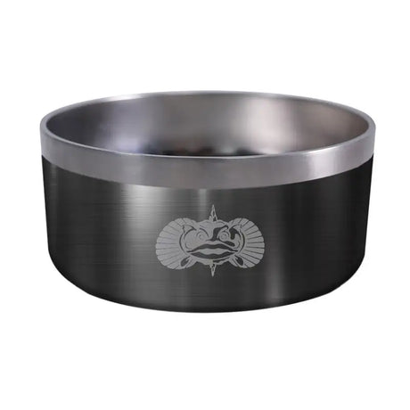 Toadfish non-tipping dog bowl in graphite color