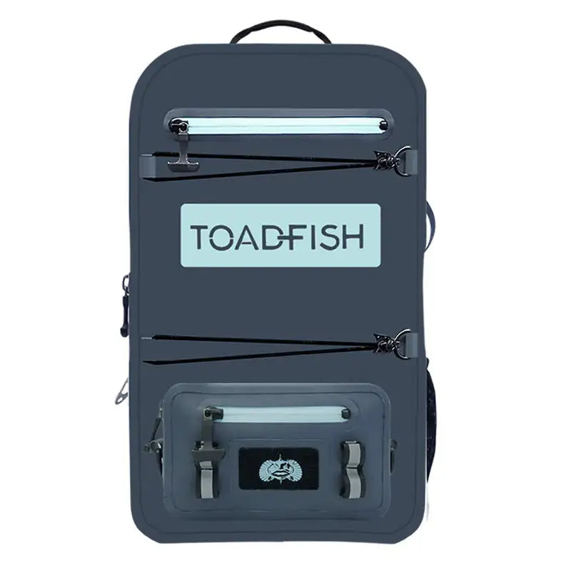 Toadfish waterproof backpack and sling in ocean blue