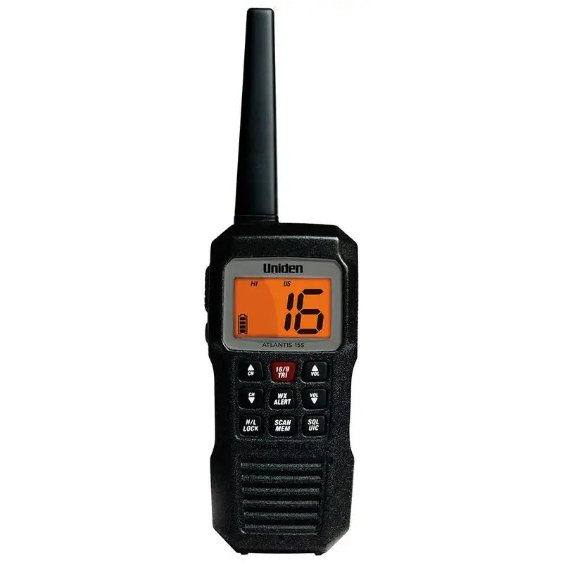 Uniden Atlantis 155 handheld floating two-way VHF marine radio