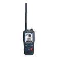 Uniden MHS338BT VHF marine radio front view with LCD display and GPS Bluetooth functionality