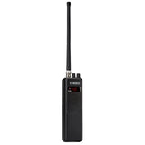 Uniden PRO401HH handheld CB radio with control buttons and antenna