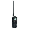 Uniden PRO538HHFM handheld CB radio front view with AMFM display and control buttons