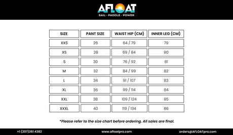 Zhik_AFLOAT_sizing_chart_Drysuit