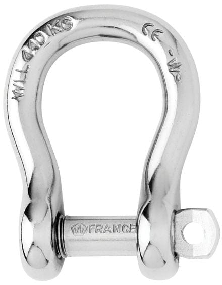 Bow Shackles - Stainless Steel Captive pin bow shackle - Dia 10 mm