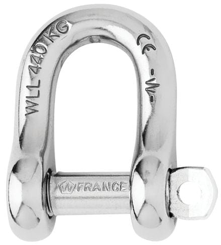 D Shackles Standard Captive pin D shackle - Dia 10 mm