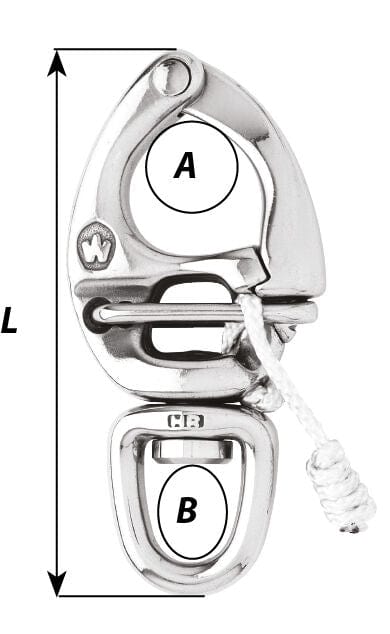 Snap Hooks & Clips Quick Release Wichard Snap Shackle with Swivel