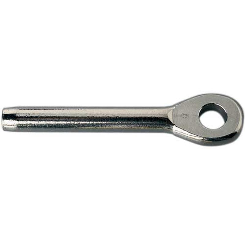 Swage Eye Stainless Steel Marine Swage Eye for 1/4" Wire, 1/2" Pin Dia.