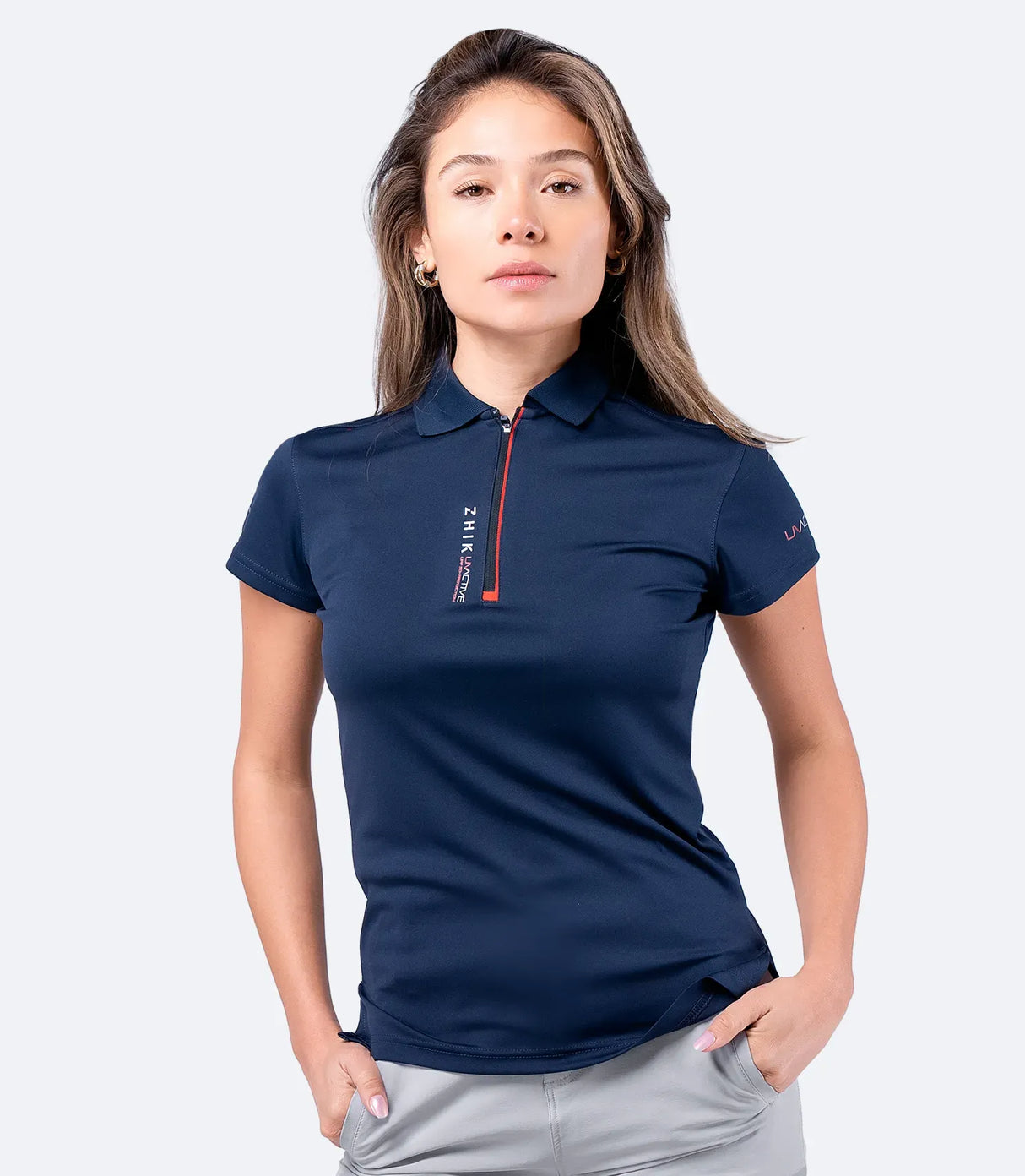 zhik-womens-uvactive-upf50-zip-sports-polo-navy